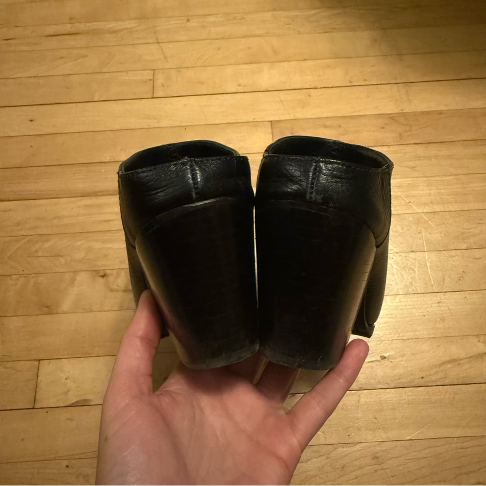 Rachel Comey Mars Mules Black Pebbled Leather Heels US 7 - Picture 11 of 15